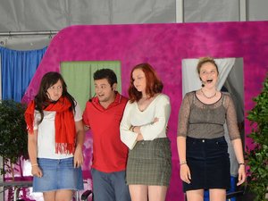 Luise (Mona Bumiller), Markus (Jonas Netzer), Sabine (Jessica Steidle) und Anita (Vanessa Steidle)