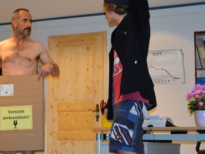Hubert Ebner (Peter Weiland) und Thomas Klein (Jakob Frey)