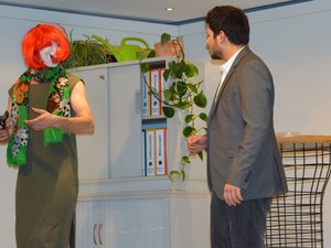 Hubert Ebner (Peter Weiland) und Christian Schmidt (Jonas Netzer)
